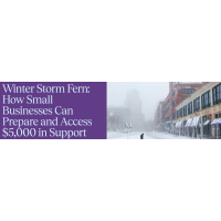 Winter Storm Preparedness &  Potential $5,000 Support for Small Businesses