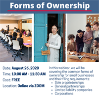 Forms of Ownership Webinar