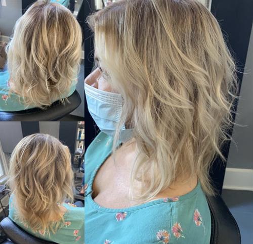 That perfect soft blended blonde for ms. pretty 