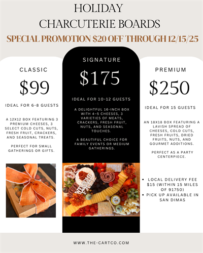 Holiday Charcuterie Board Specials