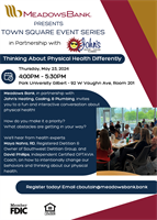 Meadows Bank Presents the Town Square Event Series - Thinking About Physical Health Differently