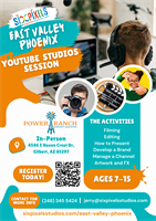 STEAM Based Film & Creative Media Youth Education - Six Pixels Studios: East Valley Phoenix Afterschool Clubs at Power Ranch in Gilbert, AZ.