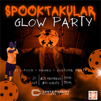 Spooktacular Glow in the Dark Pickleball Party