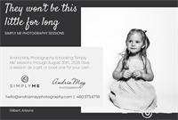 Andria May Photography Launches ''Simply Me,'' a Limited Black & White Portrait Experience for Gilbert Children