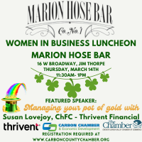 Women In Business Luncheon at Marion Hose Bar