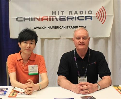 Bo Qiao & Steve Warren at Broadcasters Conference in Las Vegas