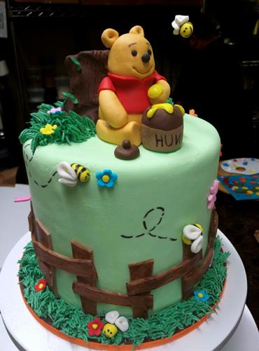 Huascar & Co. Bakeshop Winnie the Pooh Baby Shower Cake Huascar & Co. Bakeshop Winnie the Pooh Baby Shower Cake