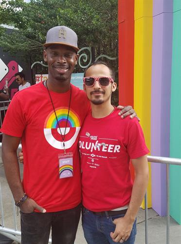 Pride Network volunteers at NYC YouthPride event. 