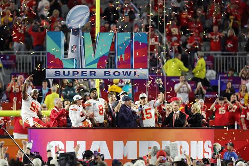 Super Bowl LVII Trophy Ceremony - Kansas City Chiefs Super Bowl Champions