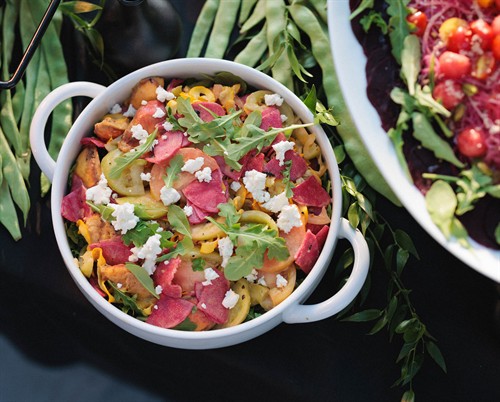 Grilled Peach & Squash Salad