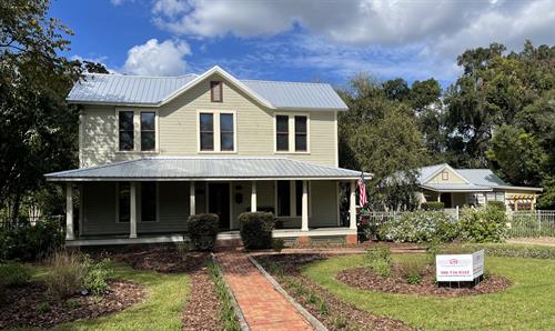 Metal roof installation on a historic home in DeLand.