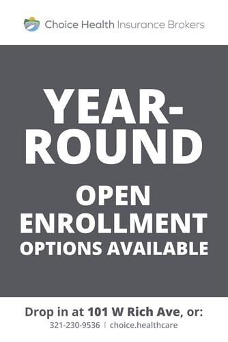Whether newly enrolling or wanting to make a change throughout the year, you have options year-round