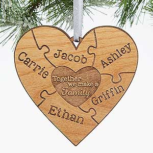 Engraved Wood Ornament 