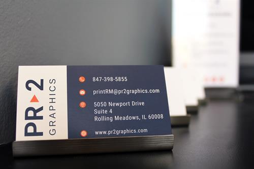 Remember to take one of our business cards when you visit us! The front contains our contact information, while the back provides details about our other locations.