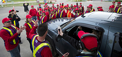 For Shell Scotford's 1st Annual Community Appreciation Day in 2013 we gave away free fuel for 90 minutes in Fort Saskatchewan!