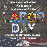 Batavia Chamber Closed for Labor Day Holiday
