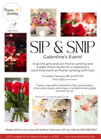 Sip & Snip Galentine's Event