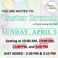 Easter Brunch at Prairie Landing Golf Club 2026