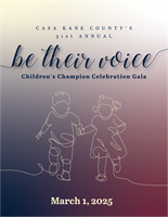 Save the Date for CASA Kane County's 31st Annual Children's Champion Celebration Gala!