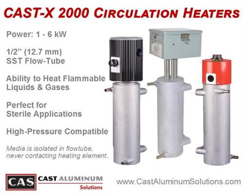 CAST-X 2000 Circulation Heater from Cast Aluminum Solutions
