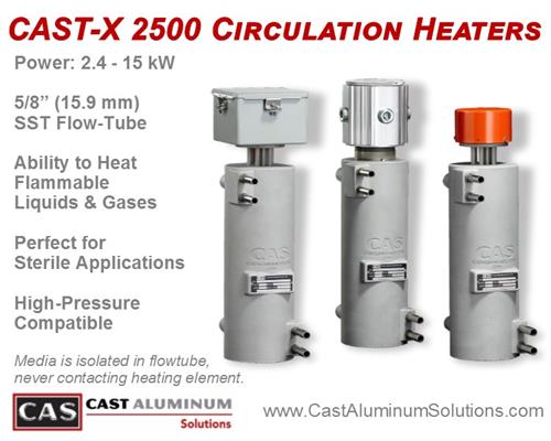 CAST-X 2500 Circulation Heater from Cast Aluminum Solutions
