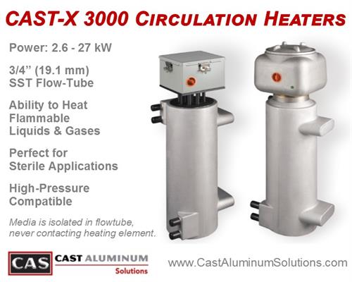 CAST-X 3000 Circulation Heater from Cast Aluminum Solutions