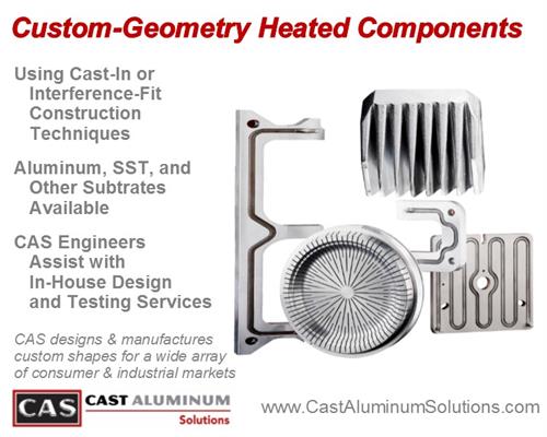 Custom-Geometry Heated Components from Cast Aluminum Solutions