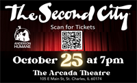 Anderson Humane presents Second City Improv at the Arcada Theater