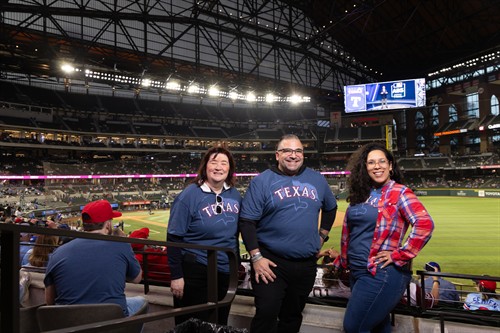Texas Rangers Game. We Won!!