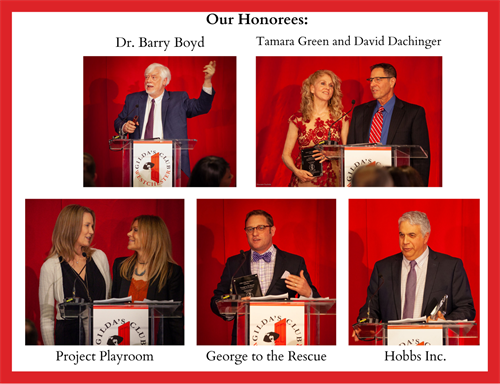 Honorees at our Comedy Gala - April 7, 2022