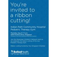 Ballad Health Indian Path Community Hospital Pediatric Therapy Gym Ribbon Cutting