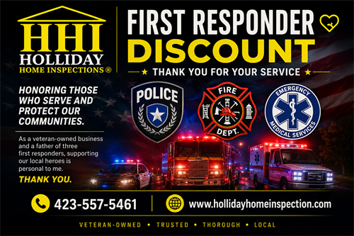 First Responder Discounts Avaiable. Thank you for your service to our community!