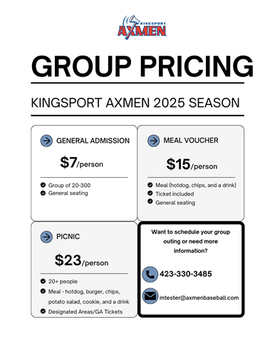 2025 Group Pricing