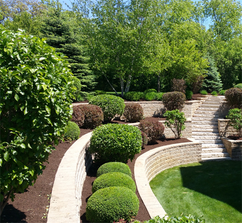 Custom Stone Landscape Beds