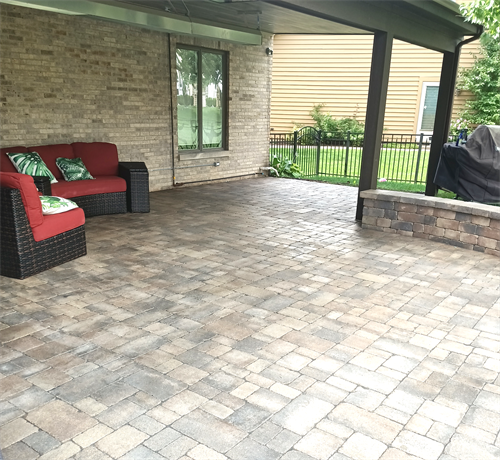 Backyard Paver Patio Installation