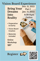 Vision Board Experience: In Person Event