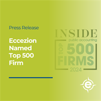 News Release: Eccezion Named Top 500 Firm