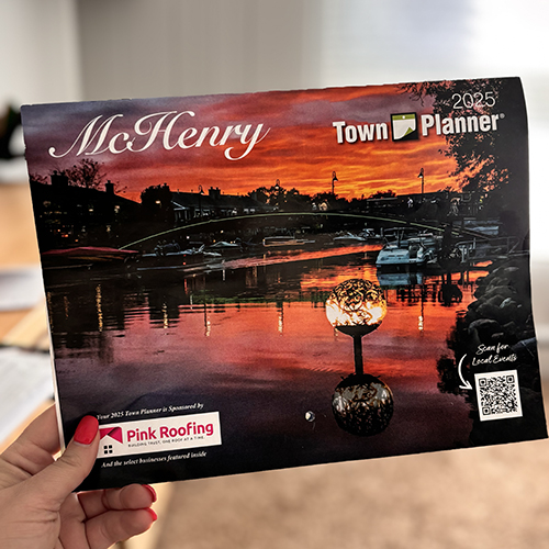 Cover of 2025 McHenry Town Planner Calendar - K-Adams Foto