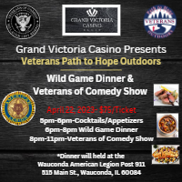 Wild Game Dinner & Veterans of Comedy Show
