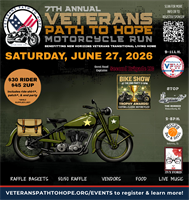 7th Annual Veterans Path to Hope Motorcycle Run 2026