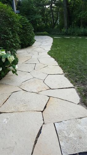 Limestone walking path - After