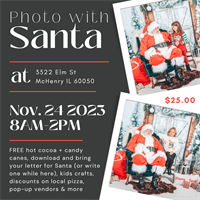 Photos with Santa at K-Adams Foto Studio