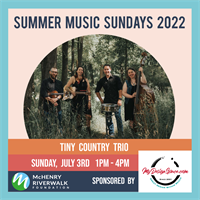 Live Music at Miller Point - Tiny Country Trio - Sunday, July 3rd