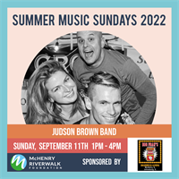 Live Music at Miller Point - Judson Brown Band- Sunday, September 11, 1pm-4pm