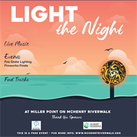 Light the Night 2023 at Miller Point on McHenry Riverwalk