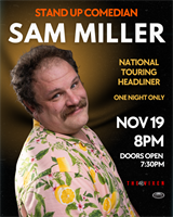 Comedian Sam Miller - FREE Stand Up Comedy night