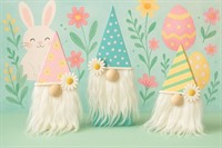 DIY Easter Wood Block Gnomes
