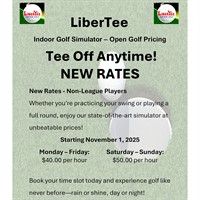 Open Leagues + Open Golf Now Available