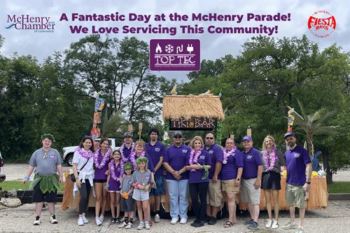 McHenry, we're officially HERE and so excited to be a part of your community! ?? Our TOPTEC team had an incredible time at the McHenry Fiesta Days Parade this past Sunday. It was fantastic to see so many friendly faces! We're proud to serve McHenry with all your heating, cooling, plumbing, and electrical needs. Give us a call at 815.578.9597!