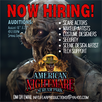Get Paid to Scare People at American Nightmare Scream Park!